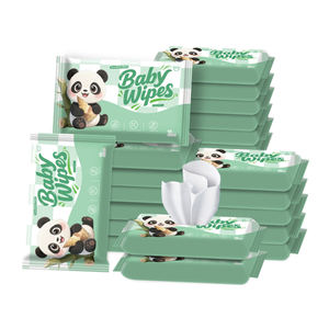 Usine en gros PH neutre 10 pièces poche 99% eau mains bouche lingettes Panda Mini lingettes - Product Image 1