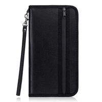 Portefeuille de voyage anti-RFID, ignifuge et étanche, pour hommes et femmes, organiseur de documents familiaux