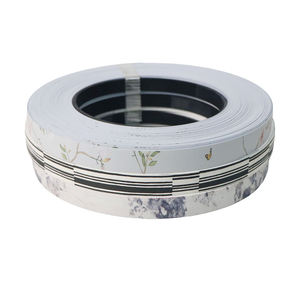 Campione gratuito di personalizzazione all'ingrosso autoadesiva eco-friendly resistente all'acqua legno colore <span class=keywords><strong>PVC</strong></span> bordo fascia per porte armadi - Product Image 1