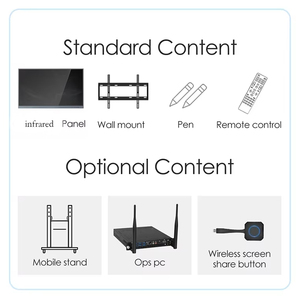 Phong cách mới 65 inch tương tác màn hình phẳng 4K LCD kỹ thuật số tương tác bảng thông minh thiết bị giáo dục cho các trường học/Giảng Dạy - Product Image 5