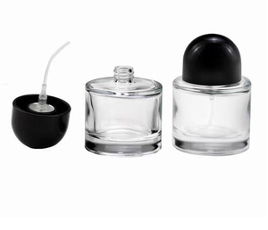 Wholesale Custom Logo <b>30ml</b> 50ml 100ml Round Fancy Empty Clear Glass <b>Perfume</b> <b>Bottle</b> Screw Cap Custom Heat Transfer Printing - Product Image 2