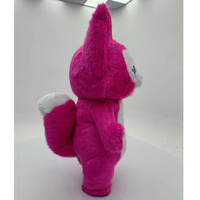 Costume de mascotte gonflable de renard pour adultes, pour festival de carnaval, fête, défilé, cosplay, 2,2 m de long, en fourrure, combinaison gonflable de renard rouge