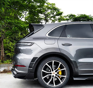 FOR for Porsche Cayenne CMST Style Carbon Fiber Body Kit New Condition Front Lip Side Skirt <b>Diffuser</b> Spoiler Wheel Arch <b>Car</b> - Product Image 2