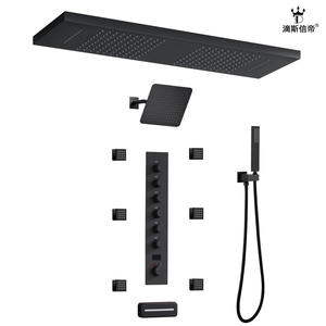 Ensemble de douche multifonctionnel de luxe en acier inoxydable avec musique, pour salle de bain complète, usage domestique et hôtelier, avec pomme de douche haut de gamme - Product Image 6