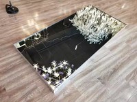 Nouvelle arrivée, plateforme de scène de mariage personnalisable, décoration florale au sol, cadre de scène or argent, piste de danse de mariage