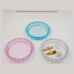 Acrílico Nail Display Plate Brush Holder Dappen Dish Nail Color Chart Nail Art Paletas - Product Image 3