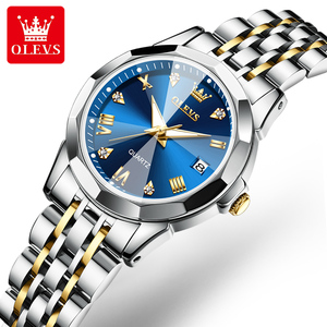 OLEVS 9931 oem femmes montres de luxe étanche <span class=keywords><strong>montre</strong></span>-bracelet mode hommes Sport Date homme chronographe <span class=keywords><strong>montre</strong></span> à quartz pour <span class=keywords><strong>femme</strong></span> - Product Image 1
