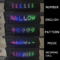 Cappelli LED con Messaggi Controllabili tramite APP, Schermo LED Fai-da-Te, Cappelli LED ad Alta Luminosità
