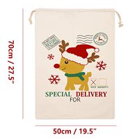 Sac à cordon écologique personnalisé Sac de rangement pour cadeaux Sac à cordon de rangement pour cadeaux de Noël Sac réutilisable pour Noël