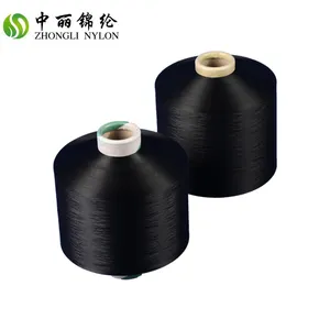Factory Wholesale AA Grade High Elasticity Black 70d/48F Dty Nylon Yarn