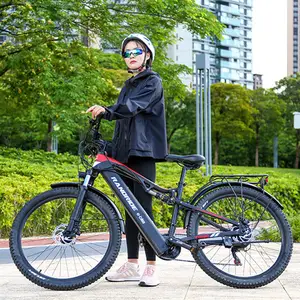 EU-Lager 21-Gang-Sport-E-Bike 1000W 48V 17AH Langstrecken-Mountainbike mit Voll federung für Erwachsene