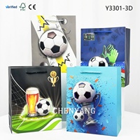 Sac en papier vert personnalisé avec logo de football et motif fleur de résurrection, emballage artisanal pour sac à main de père