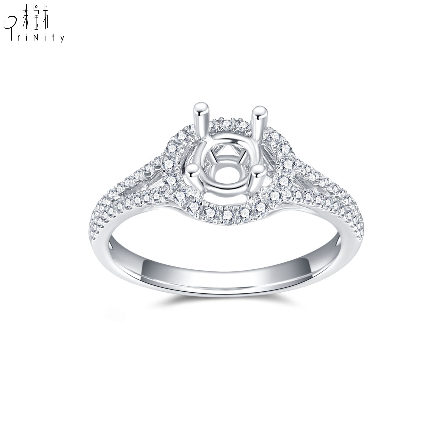 18K White Gold