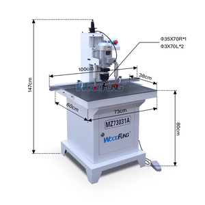Chế biến gỗ đầu duy nhất bản lề nhàm chán máy móc khoan cho Tủ cửa - Product Image 4