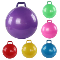 Ballon de yoga gonflable en PVC, balles rebondissantes avec poignées, anti-explosion, diamètre 45 cm, pour enfants, saut et rebondissements en intérieur et en extérieur