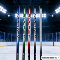 Bâton de hockey sur glace en fibre de carbone monobloc super durable et léger, flex de lame P92/P28/P88, 55/65/70/77/87, haute qualité pour