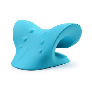 ポータブルマッサージ枕 頸椎牽引装置 6点マッサージ機能付き 首サポートと肩リラックス PUスポンジ素材 - Product Image 1