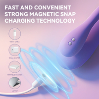 Vibrateur pour Couples Duet pour Femmes, Stimulateur Double en Silicone Premium avec 5 Vitesses et 5 Modes, Jouet Sexuel, Fabricant OEM ODM