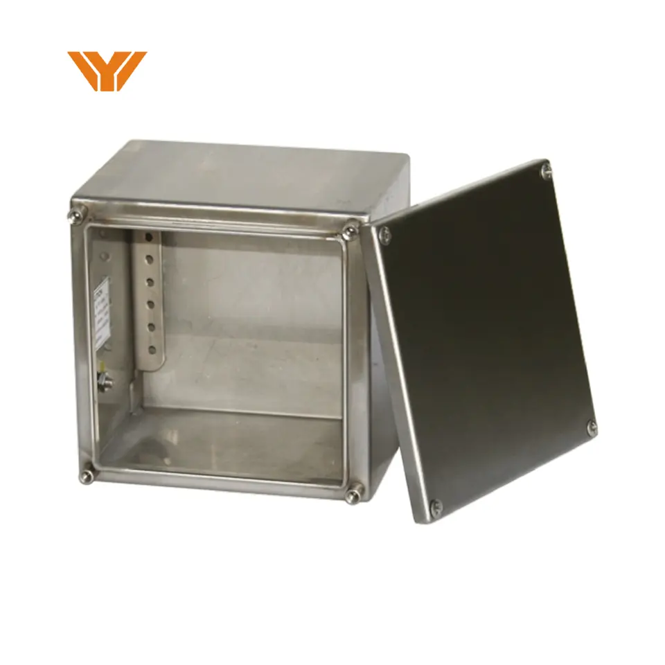 สายไฟโลหะพลาสติกตู้เครื่องขยายเสียงอลูมิเนียมEnclosure Ip67 Die Cast Aluminium.Box 400 มม.แผงซ็อกเก็ตไฟฟ้ากล่อง