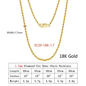 SC Fine Jewelry Necklaces Custom 925 Sterling Silver 18k 14k Gold Plated Hiphop Chain Miani Cuban Link Chain For Men Women