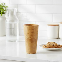 Mug à boisson réutilisable écologique personnalisé avec logo, 700 ml, en fibre de bois biodégradable, pour la maison, l'école, le camping