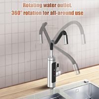 Robinet d'eau chaude sans réservoir électrique avec chauffage rapide et économie d'énergie, télécommande incluse, pour hôtels et usage domestique