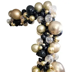 Cross-border new product 18 "metal gold balloon chain arch set First birthday party decoration balloon