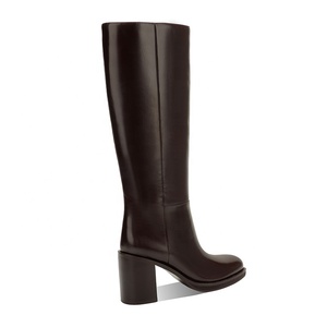 <span class=keywords><strong>Botas</strong></span> Vaqueras de <span class=keywords><strong>Mujer</strong></span> Moncheer, <span class=keywords><strong>Altas</strong></span> hasta la Rodilla, con Aspecto de Cuero, Tacón Cuadrado, Punta Cuadrada, <span class=keywords><strong>Botas</strong></span> Largas de Otoño con Cierre Lateral para Otoño e Invierno - Product Image 5