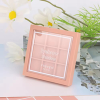 Palette de fards à paupières et de blush vide en plastique ABS de luxe à 9 compartiments avec couvercle transparent – Offre Spéciale