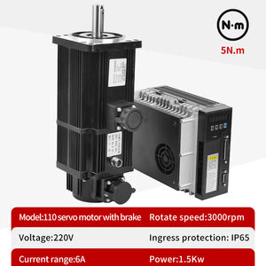 Kaihong Mikro <span class=keywords><strong>1KW</strong></span> 1.5KW 2.6KW 3.8KW 5.5KW 7.5KW 220v 6A 17Bit 3000RPM <span class=keywords><strong>AC</strong></span> Yüksek Torklu <span class=keywords><strong>Servo</strong></span> <span class=keywords><strong>Motor</strong></span> Kiti, CNC için Frenli Sürücü ile - Product Image 2