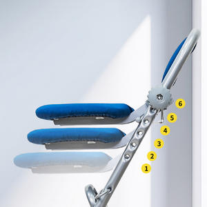 <span class=keywords><strong>Chaise</strong></span> pliante réglable avec housse <span class=keywords><strong>de</strong></span> planche à repasser, type sur pied, cadre en acier, pour usage professionnel - Product Image 5