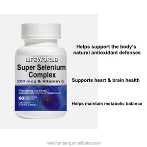 Capsules de sélénium et de méthionine, complexe de soutien de la thyroïde avec <span class=keywords><strong>vitamine</strong></span> <span class=keywords><strong>E</strong></span>, antioxydant, énergie, santé du cerveau - Product Image 5