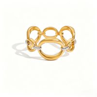 Bagues en perles de verre de mode haut de gamme Gaovo, plaquées or 18 carats, résistantes au ternissement, en acier inoxydable et en acier titane, bijoux pour femmes