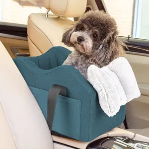 Hunde autos itz für kleine Hunde zentrale Konsolen sitz für Welpen reise Haustier träger