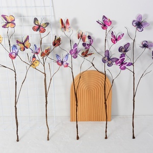 Ramo de Flores Artificiales de Mariposa al por Mayor, Decoración para el Hogar y Fiestas, Centros de Mesa Realistas de Alta Calidad, Ramo de Flores Artificiales de Seda - Product Image 3