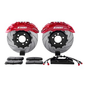 Pinze Freno a Sei Pistoni Rosse ad Alte Prestazioni Icooh IC6 con Dischi Ventilati Completamente Forati per <span class=keywords><strong>Renault</strong></span> <span class=keywords><strong>Fluence</strong></span> - Product Image 4