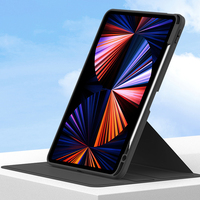 Étui en cuir pour tablette Ipad pro 11 360 2021, résistant aux chocs, pivotant à 2022 degrés