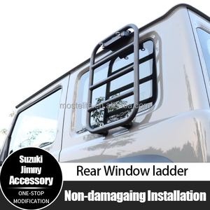 Échelle de toit en alliage d'aluminium pour Suzuki Jimny Accessoires JB64 JB74, disponible en stock - Product Image 2