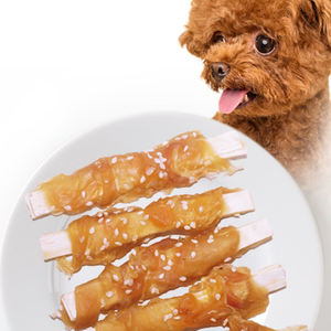 Хит продаж, сухие собачьи закуски с высоким содержанием белка и низким содержанием жира, курица с треской и кунжутом, полезный корм для домашних животных из сырого мяса - Product Image 1