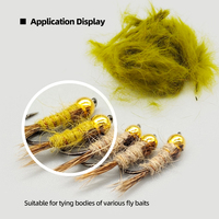 Ensemble de fibres de poil de lapin multicolores - Matériel pour la pêche à la mouche, hameçons de pêche, zonker de lapin