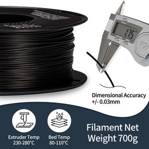 Filamento de Fibra de Carbono TINMORRY PP-CF 1.75mm ASA ABS PLA PETG PC+ PA Filamento para Impresora 3D Negro ASA CF Filamento de Fibra de Carbono - Product Image 2