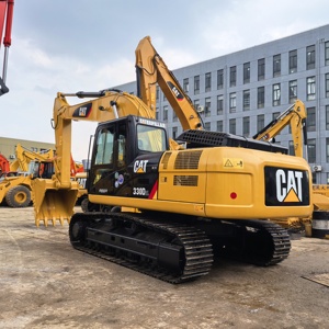 Excavadora de cadenas Cat 330D2L usada de alta calidad, procedente de Japón, con cazo de excavación, equipo hidráulico de construcción en venta. - Product Image 1