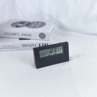 Große digitale transparente LCD-LED-Wetter uhr mit Kalender temperatur Moderner Schreibtisch wecker für das Home Office