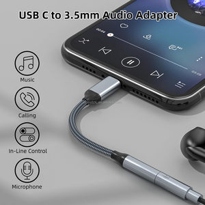 ตัวแปลงแจ็คหูฟังแปลงสัญญาณเสียงชนิด C เป็น3.5MM <span class=keywords><strong>สาย</strong></span> USB C ไปยัง<span class=keywords><strong>3.5</strong></span> <span class=keywords><strong>AUX</strong></span> สำหรับ Samsung iPhone - Product Image 2