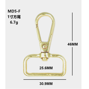 2025 thiết kế mới Hợp kim kẽm Snap móc kích hoạt móc cài-Clip Niken bền miễn phí cho da thủ công túi dây đai thắt lưng vải - Product Image 2