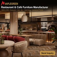Ensemble de mobilier de restaurant moderne en bois massif, sièges de banquettes sur mesure, table à manger, chaise, café, boutique de café, hôtel, usage commercial