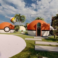 Usine Vanilla Ghost 650 pieds carrés 1 Vanderbilt vente d'occasion Ontario US Adobe Underground Kit préfabriqué Dome House for Home