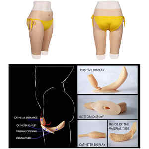 Pantalon Faux Vagin Pénétrable en Silicone avec Rehausseur Rembourré de Hanche Vagin Réaliste pour Cosplay Shemale - Product Image 2