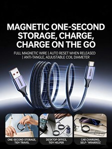 สายชาร์จเร็วและถ่ายโอนข้อมูล UGREEN 6A USB-A to USB-C พร้อมสายถักไนลอน รองรับ PD 100W - Product Image 2