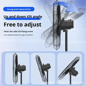 Ventilador eléctrico industrial Ventilador montado en la pared de alta potencia Cabezal de agitación Gran volumen de aire para eliminación de formaldehído para pared de fábrica - Product Image 5